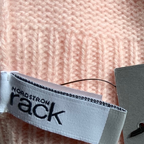 SET OF NORDSTROM RACK 100% CASHMERE Scarf and Hat In PINK CHINTZ OS NWT STUNNING - Picture 10 of 16